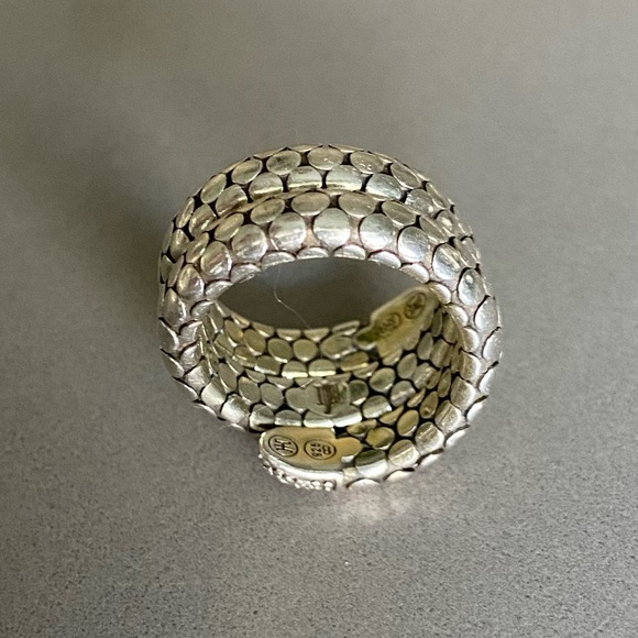 Real Genuine Diamonds Sterling Silver Snake Ring - Picture 4 of 4